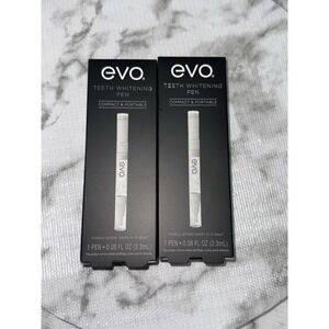 Evo Teeth Whitening Pen Compact Portable 1 Pen 0.08 oz Lot of 2